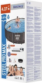BESTWAY Steel Pro Max Bazén 427 x 107 cm, kartušová filtrácia 5614Z