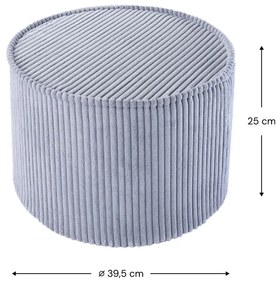 Modrý menčestrový detský puf – Wigiwama