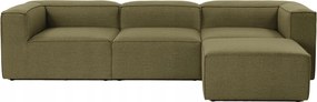 Rohová sedačka Forewona (zelená)