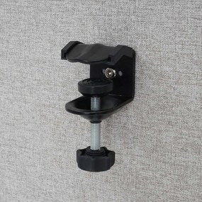 Akustický panel na stôl HWC-G75 - dvojstenná látka/textil - 65x60 cm - sivá