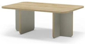 Konferenčný stolík Houseland Hillary 100 cm dub zafírový/sivo-zelený