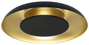 LED stropné svietidlo PIATTINO LED/30W/230V 3000/4000/6000K priem. 40 cm čierna/zlatá