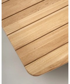 Záhradný odkladací stolík z tíkového dreva 70x140 cm Tirant – Kave Home