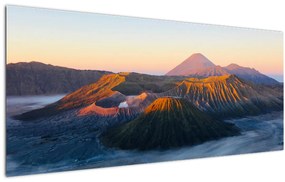 Obraz hory Bromo v Indonézii (120x50 cm)