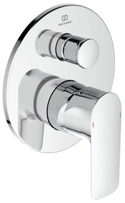 Vaňová podomietková batéria v lesklo striebornej farbe Connect Air – Ideal Standard