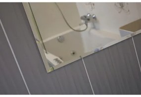 Kúpeľňové zrkadlo Crystal s fazetou 90x60 cm