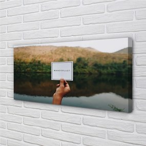 Obraz canvas Panorama ručné písmo 100x50 cm