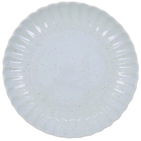 House Doctor Obedový tanier Scallop Light Blue Ø 26 cm
