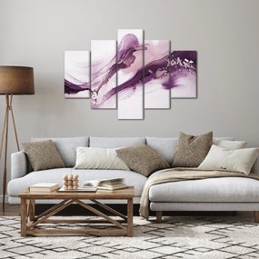 Obraz - Purple fluid art (150x105 cm)