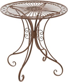 Kovový stôl GS13437402 - Hnedá antik
