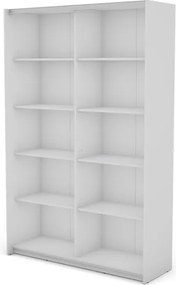 Šatníková skriňa Carlos 125/43 2D, biela, 125 cm