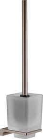Slezák - RAV WC kefa, sklenená miska NIL - NLA0500MGL, Metal Grey lesk