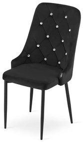 Jedálenská stolička AMORE čierna