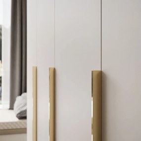 ŠATNÍKOVÁ SKRIŇA BLANCA KAŠMÍR 4D ZLATÉ ÚCHYTKY