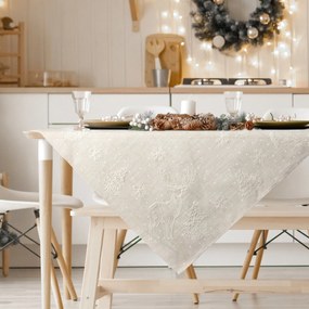 VIANOČNÝ OBRUS DEER 85X85 CM VZOROVANÁ