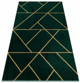 Koberec EMERALD exkluzívny 1012 glamour, styl geometrický, marmur fľaškovo zelený / zlatý