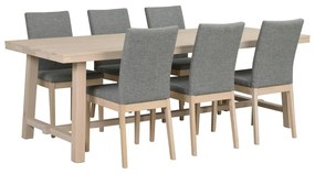 Matne lakovaný dubový jedálenský stôl Rowico Brooklyn, 220 x 95 cm