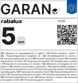 Rabalux 71038 - Stmievateľné LED stropné svietidlo TESIA LED/60W/230V 3000-6000K + diaľkový ovládač