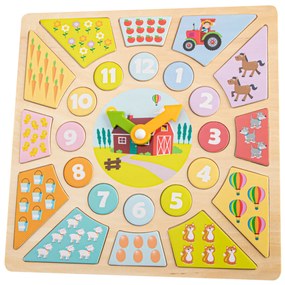 Hodiny + puzzle 2v1