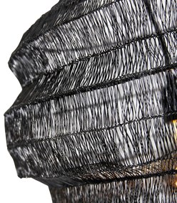 Orientálne závesné svietidlo čierne 45 cm x 40 cm - Vadi