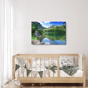 Obraz jazera v Tatrách (90x60 cm)