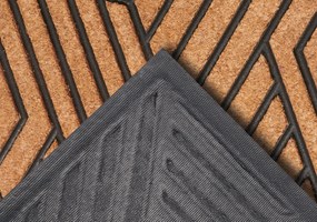 Hanse Home, Rohožka Labyrinth 105934 - na von aj na doma, 45x75, hnedá, chodba / predsieň