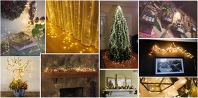 Tutumi Tutumi, LED svetelný záves 300 diód 3x3m 311334, teplá biela, CHR-06320