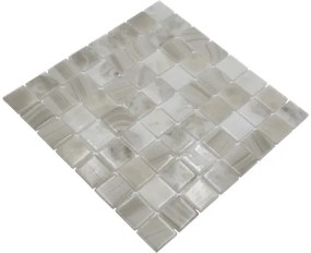 Sklenená mozaika VP56381PUR štvorcová ECO SEA SALT 38 PUR 31,6x31,6 cm