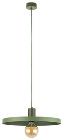 Luster na lanku SILA 1xE27/15W/230V pr. 40 cm zelená