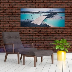 Obraz dreveného mosta (120x50 cm)