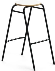 Barová stolička ALTUS, výška 790 mm, antracit/biela