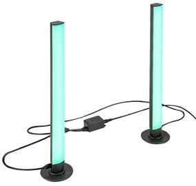 Rabalux 76014 - SADA 2x LED RGB Stmievateľná stolná lampa PACO LED/5W/5V