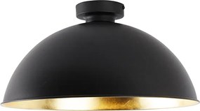 Stropná lampa čierna so zlatom 42 cm nastaviteľná - Magnax