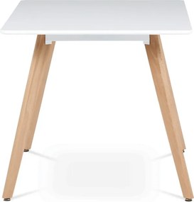 Jedálenský stôl DT-313 biely / naturálny