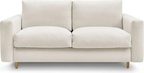 Béžová pohovka na každodenné spanie/rozkladacia 200 cm Cocoone – Bobochic Paris