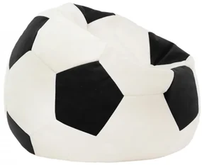 Plyšový sedací vak Futbal čierny
