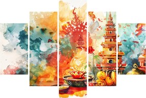 Obraz - Akvarelové ilustrácie (150x105 cm)