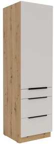 Kuchynská skrinka Solea cashmere/artisan 60DKS-210 1F 3S