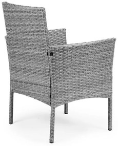 ZÁHRADNÝ SET CONO SLIM ŠEDÝ 2 x STOLIČKA + STOLÍK