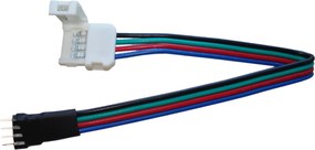 Konektor pre LED pásky - RGB - 10mm - 4pin - pások / kontroler
