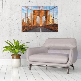 Sklenený obraz - Brooklynský most (70x50 cm)