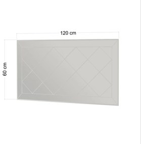 Zrkadlo Pauli White 60 x 120 cm