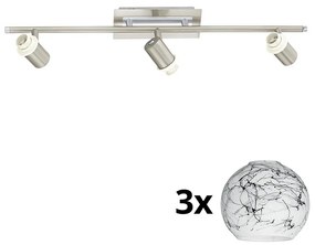 Eglo - LED Bodové svietidlo MY CHOICE 3xE14/40W/230V chróm/biela/čierna