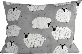 Polybavlnená obliečka na vankúš SHEEP POLY 70x90 cm, sivá