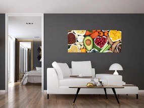 Obraz - Zdravé potraviny (120x50 cm)