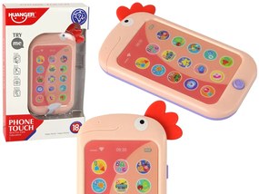 Lean Toys Detský vzdelávací telefón v angličtine - ružový