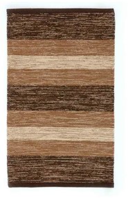 Hnedo-béžový bavlnený koberec Webtappeti Happy, 55 x 110 cm