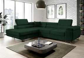 Rohová sedacia súprava SELVA, 275x90x202, monolith 84, ľavá