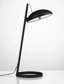 Dizajnová stolová lampa Flute čierna