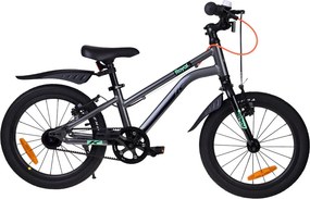 RoyalBaby ľahký detský bicykel Kable-Belt 16 palcov zvonček a brzdová pätka RB16-45 strieborný